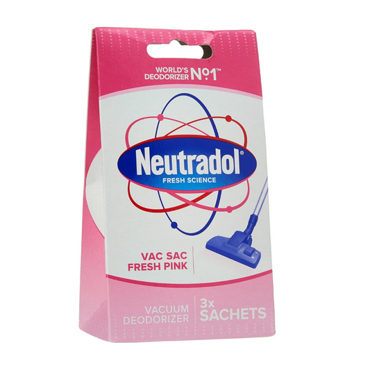 Neutradol Vac Sac Fresh Pink Vacuum Deodorizer 3x Sachets | Daily Supplies