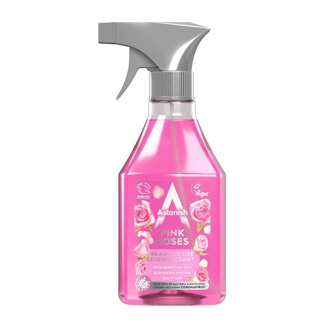 Astonish Ready To Use Disinfectant Spray Pink Roses 550 ML | Daily Supplies