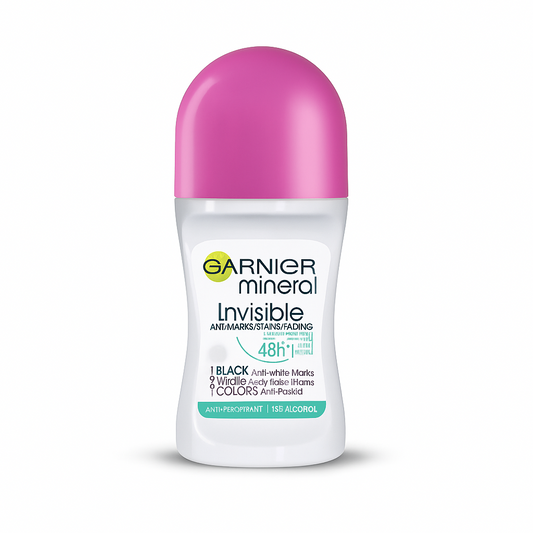 Garnier Invisible Black & White Roll-On Anti-Stain & Odor Protection 50ml | Daily Supplies