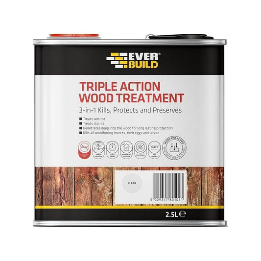 Everbuild Triple Action Wood Treatment 2.5 Litre | Daily Supplies