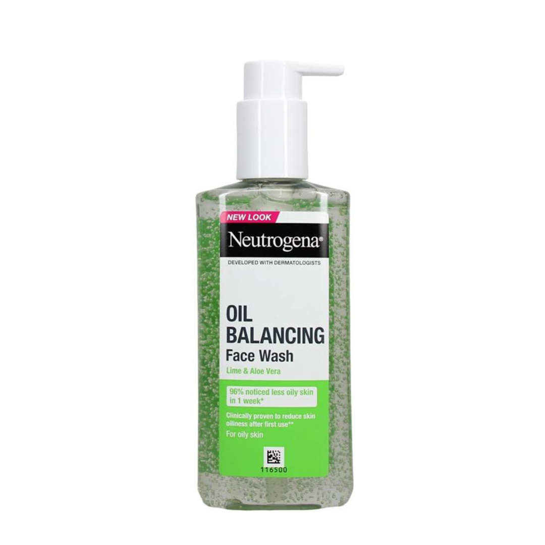 Neutrogena Oil Balancing Lime & Aloe Vera Face Wash 200ml | Daily Supplies