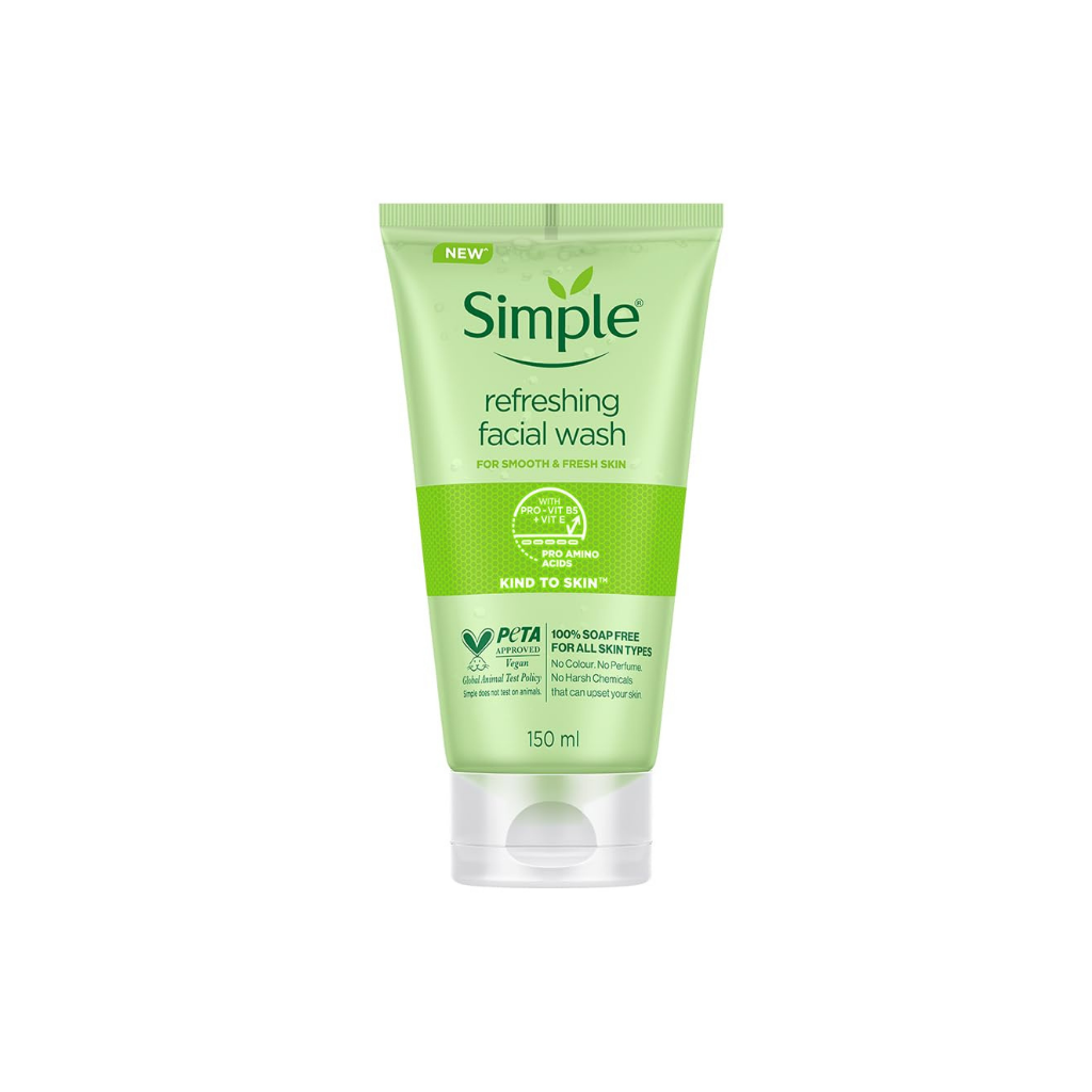 Simple Refreshing Facial Wash 150ml - Pack of -1 | Daily Supplies