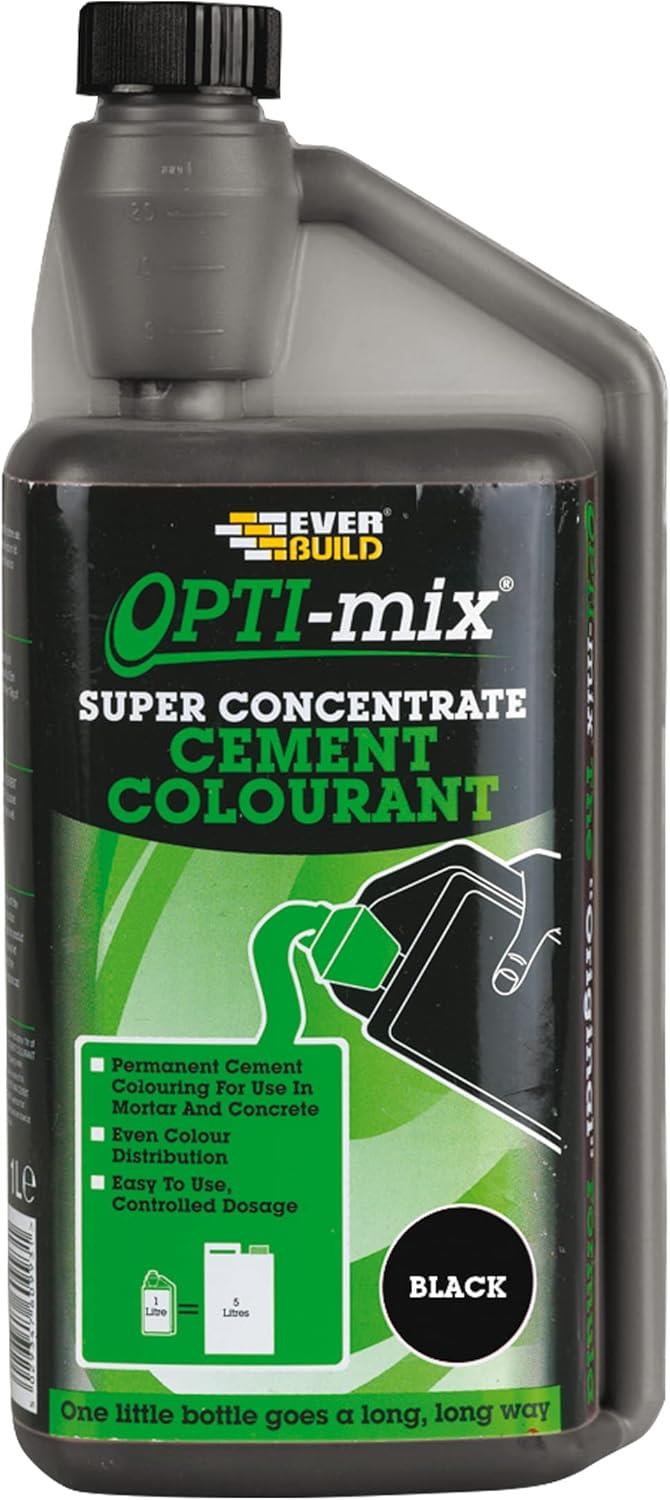 Everbuild OptiMix Black Cement Colourant Super Concentrate 1L | Daily Supplies