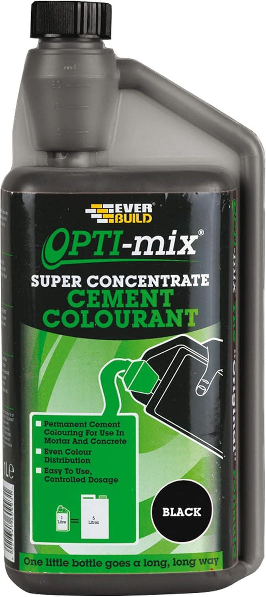 Everbuild OptiMix Black Cement Colourant Super Concentrate 1L | Daily Supplies
