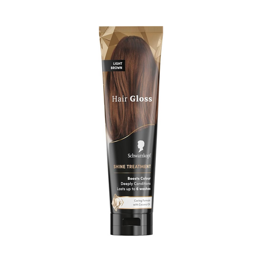 Schwarzkopf Hair Gloss Light Brown Shine Treatment with Coconut Oil 150ml | Daily Supplies