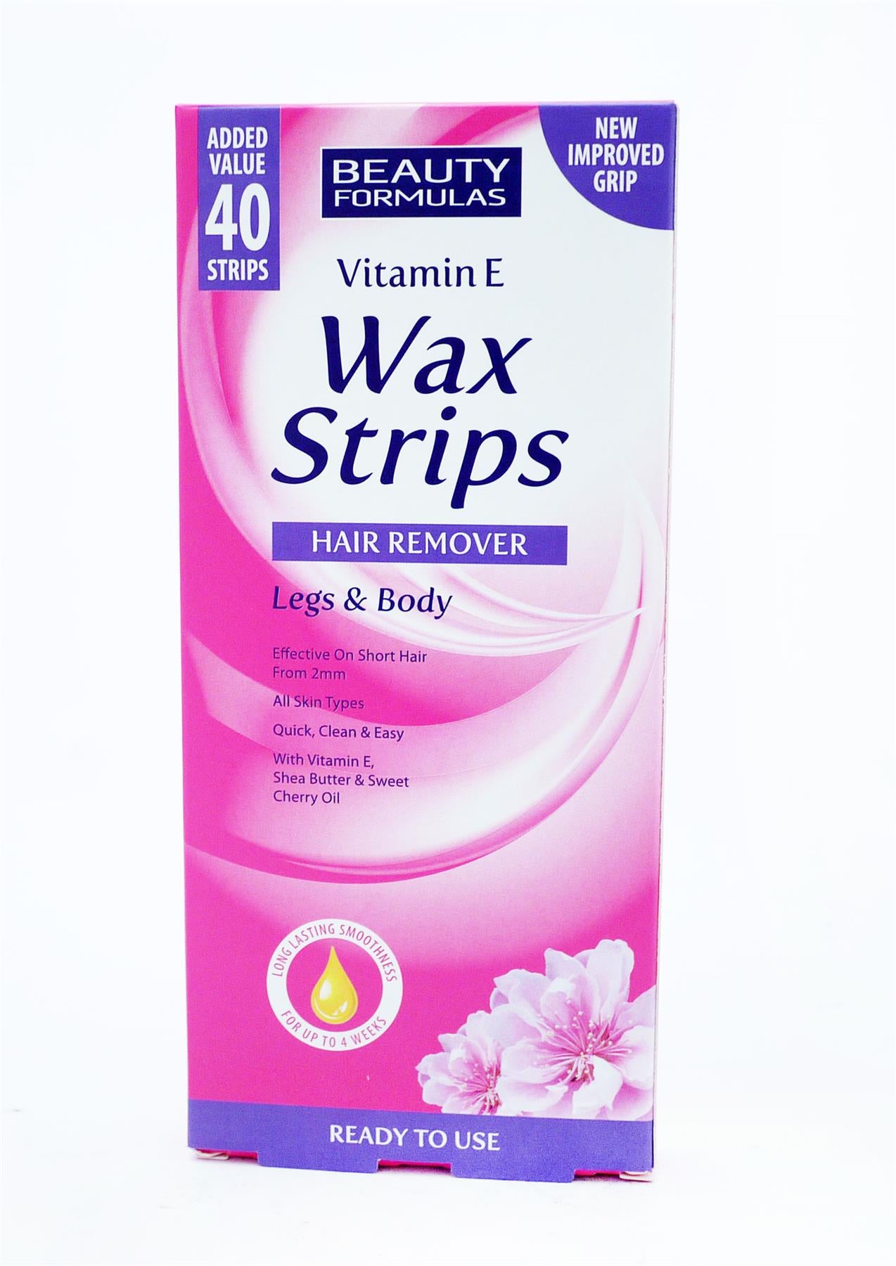 BEAUTY FORMULAS VITAMIN E WAX STRIPS LEGS & BODY | Daily Supplies