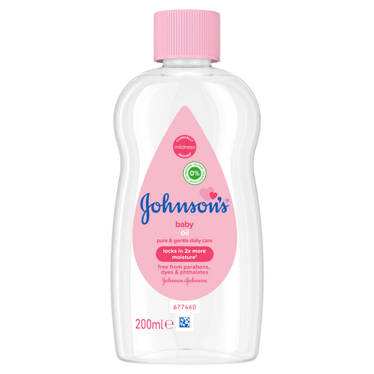 Johnson's Baby Oil Pure & Gentle Care For Sensitive Skin 200ml | Daily Supplies