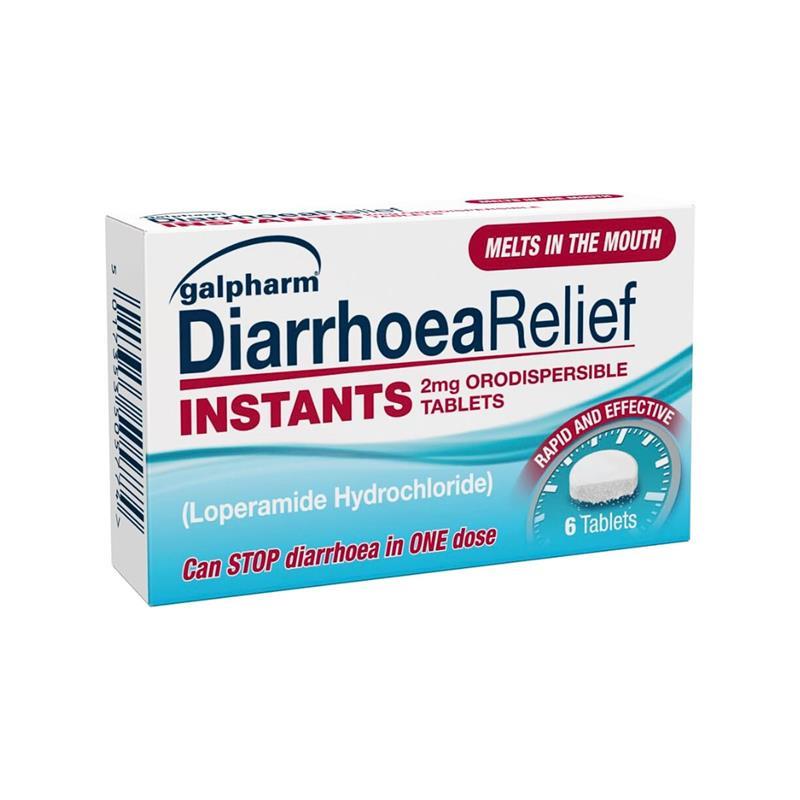 Galpharm Diarrhoea Relief Loperamide 2mg 6 Capsules | Daily Supplies