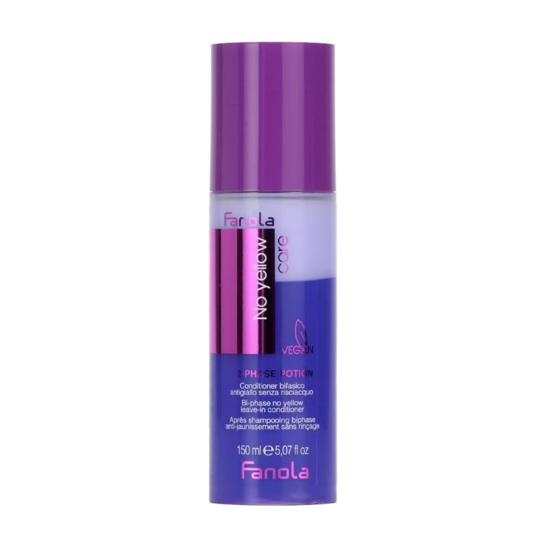 Fanola No Yellow 2-Phase Conditioner for Blonde & Grey Hair 150ml | Daily Supplies