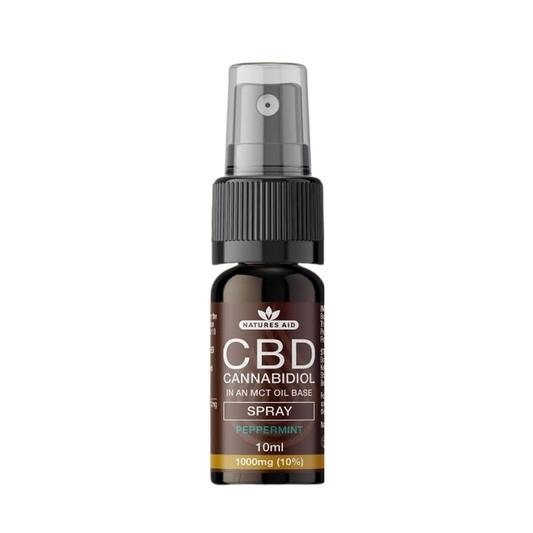 Natures Aid CBD Cannabidiol Oil Spray For Calm & Wellbeing Support 10ml | Daily Supplies