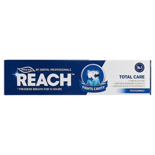 Reach Total Care Toothpaste Pepper Mint Fights Cavities & Plaque 150g | Daily Supplies