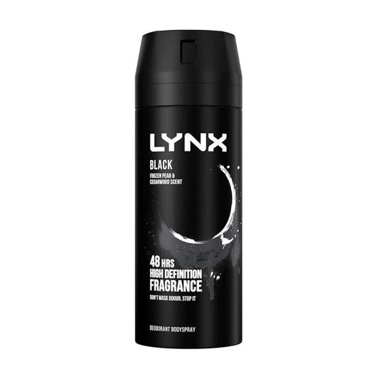 Lynx Black Body Spray Deodorant 150 ML | Daily Supplies
