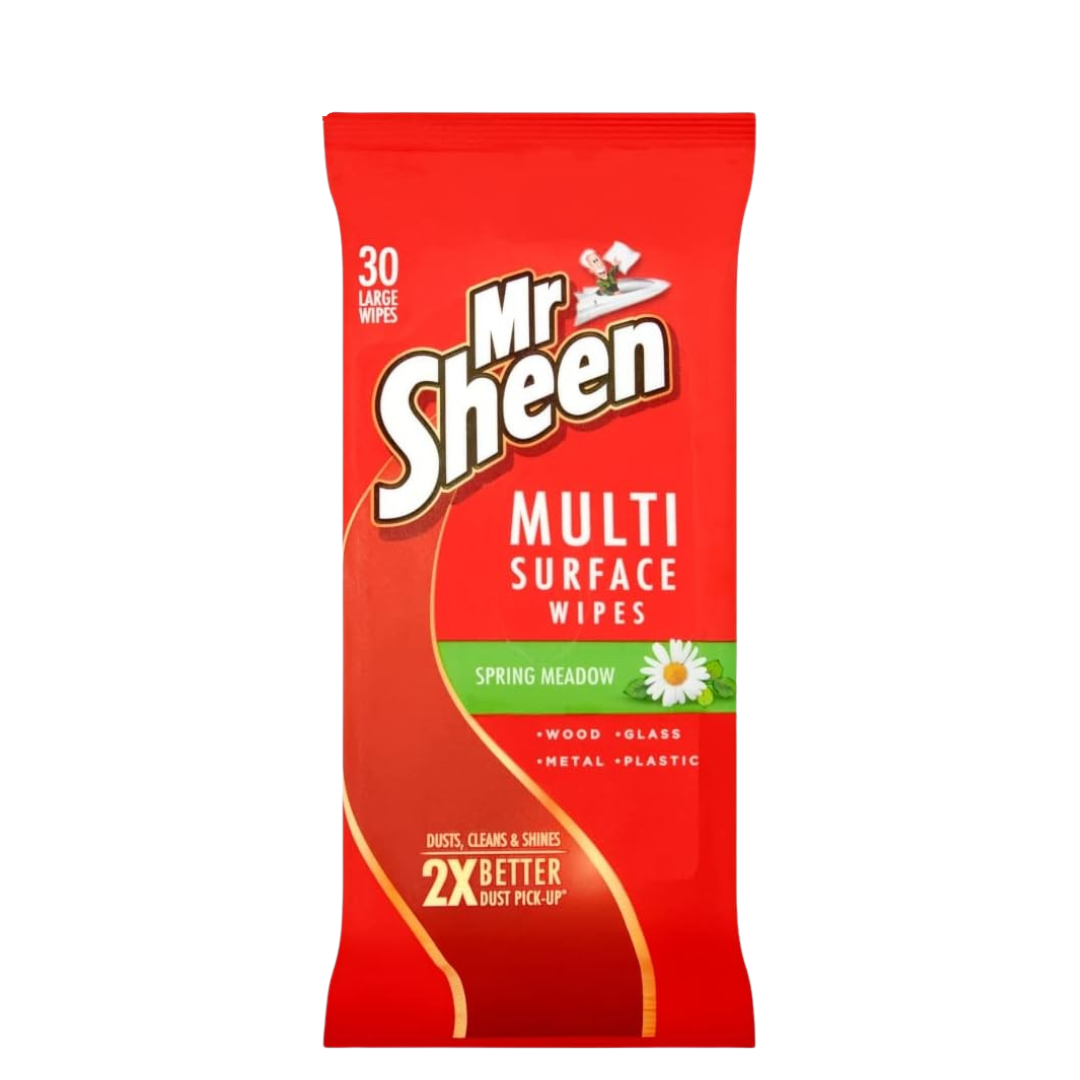 Mr Sheen Multi-Surface Spring Meadow 30 Wipes | Daily Supplies