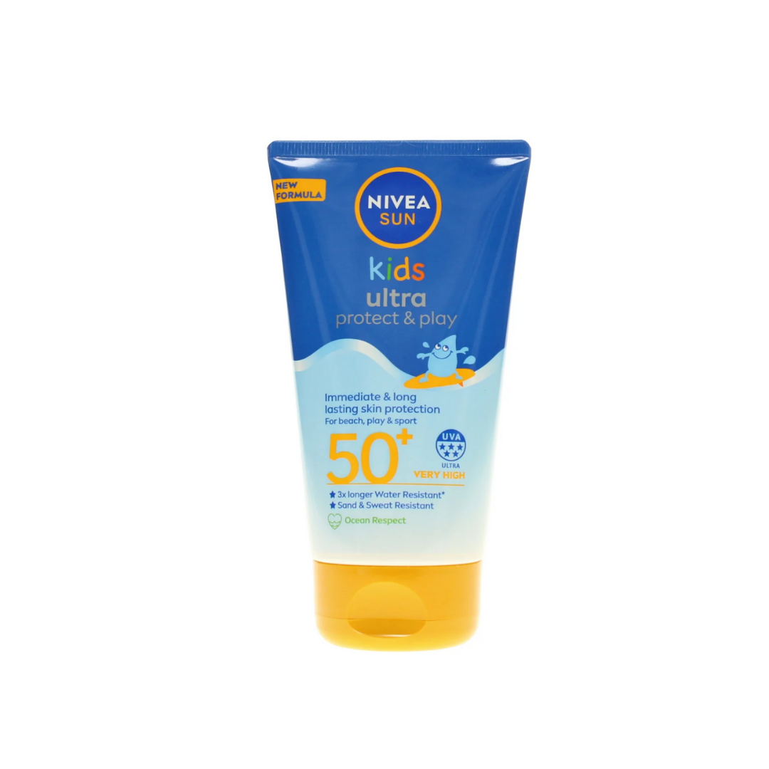 NIVEA Sun Kids Ultra Protect & Play SPF 50+ Lotion for Beach 150ml | Daily Supplies
