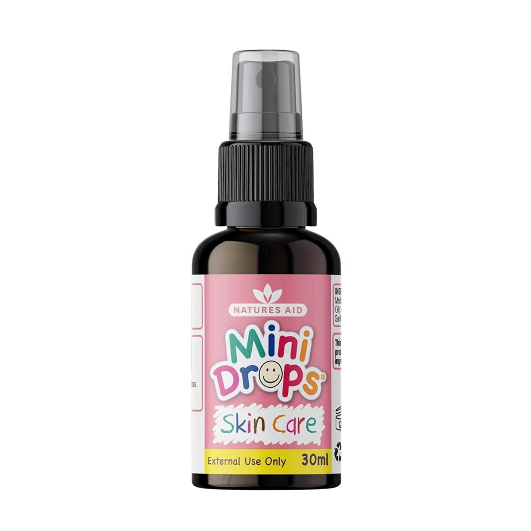 Natures Aid Mini Drops Vitamin E Skin Care Oil Spray for Kids 30ml | Daily Supplies