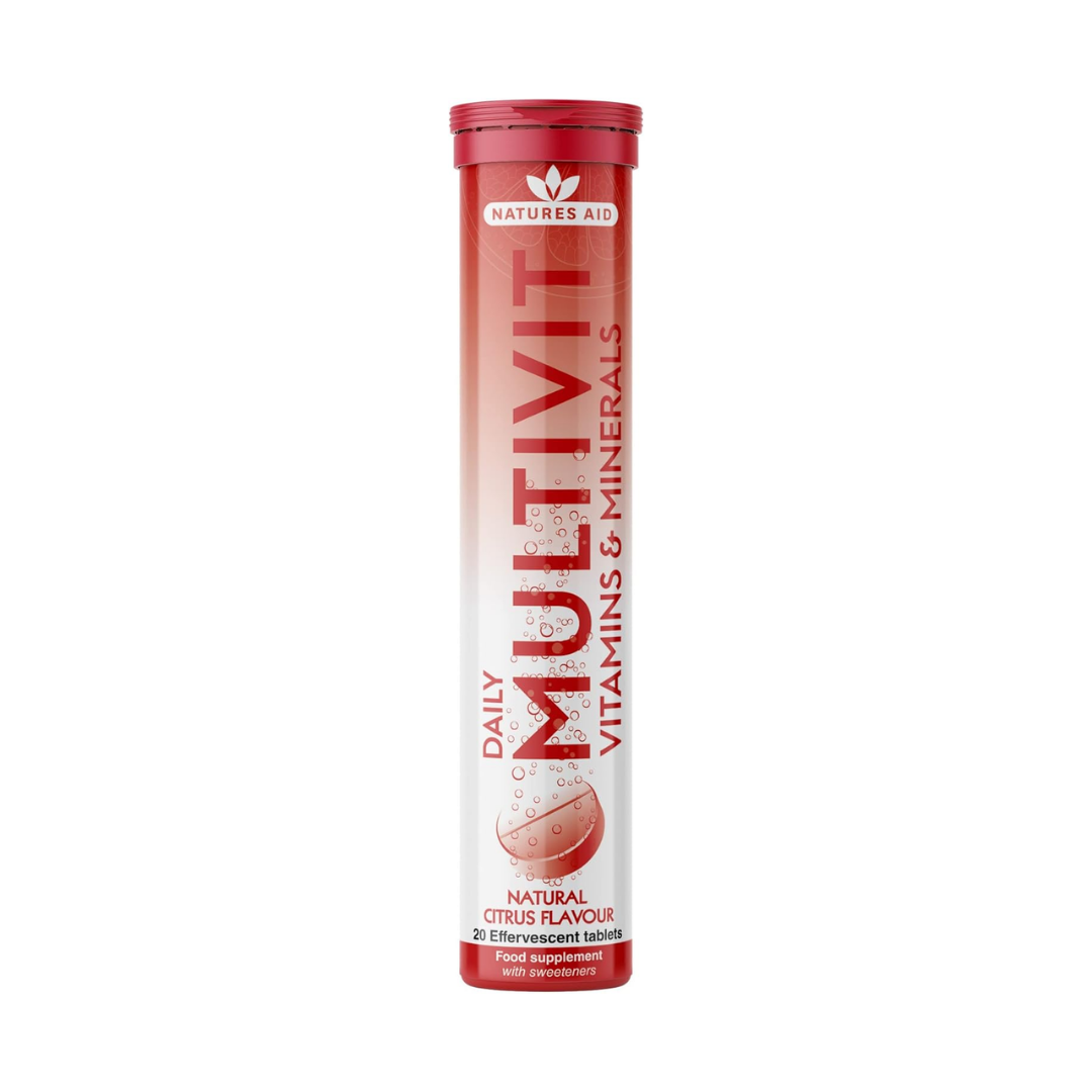 Natures Aid Daily Multivit Vitamins Effervescent 20 Tablets | Daily Supplies