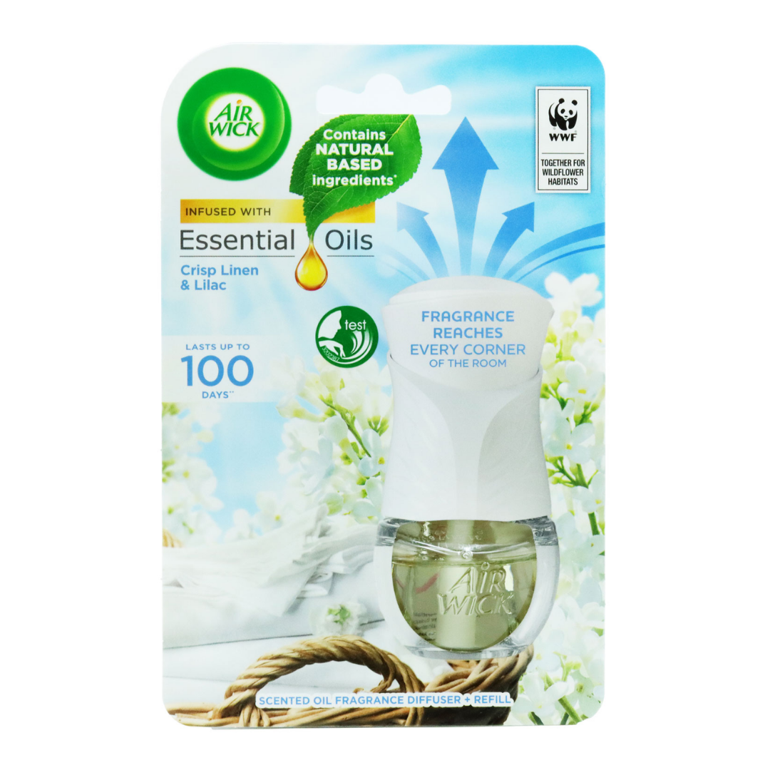 Airwick Air Freshener Diffuser Kit Crisp Linen Lilac 19ML | Daily Supplies