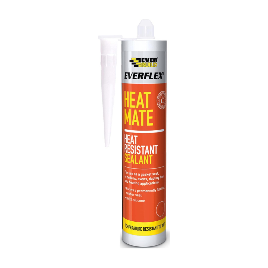 Everbuild Everflex Heat Mate Silicone Heat Resistant Sealant Black 295ml | Daily Supplies