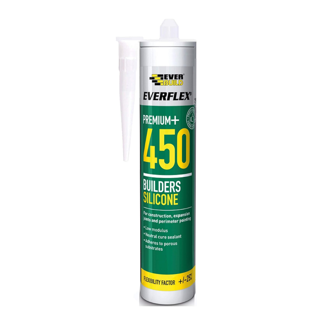 Everbuild Everflex 450 Premium+ Builders Silicone Sealant Oak 300ml | Daily Supplies