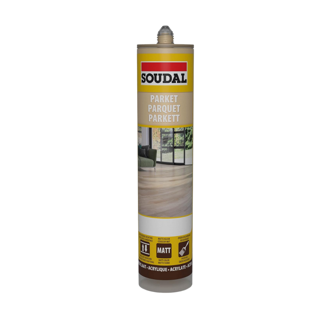 Soudal Parquet and Timber Sealant Light Oak Premium Finish 290ml | Daily Supplies