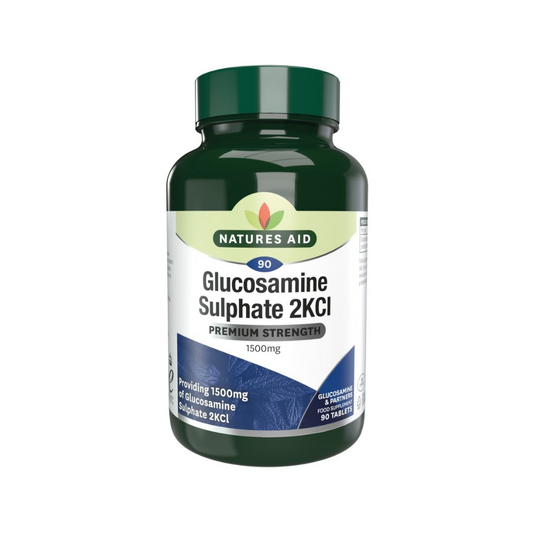 Natures Aid Glucosamine Sulphate 2KCl 1500mg 90 Tablets | Daily Supplies