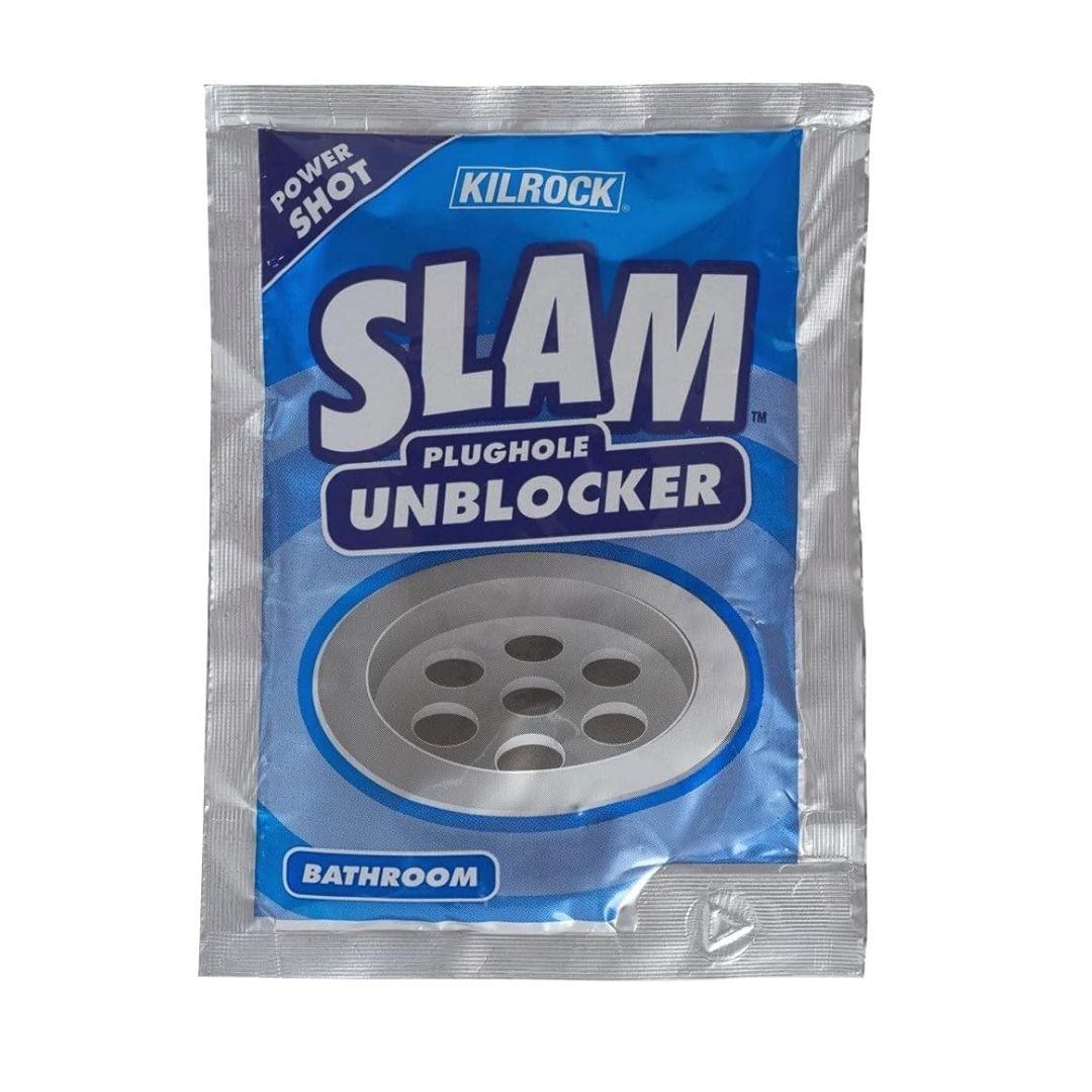 Kilrock Slam Bathroom Plughole Unblocker Sachet 80gm | Daily Supplies