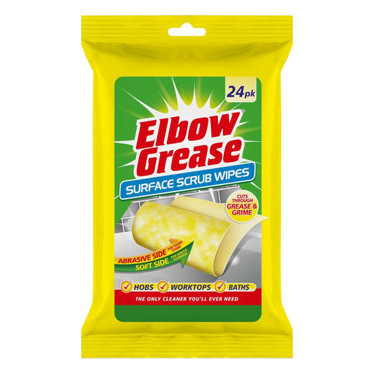 Elbow Grease Surface Scrub Cleaning Wipes 24 Pack | Daily Supplies