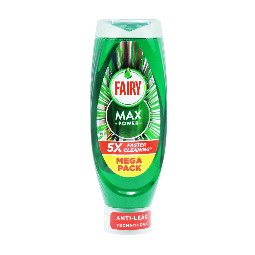 Fairy Max Power Washing Liquid Mega Pack 5× Faster Cleaning 730ml | Daily Supplies