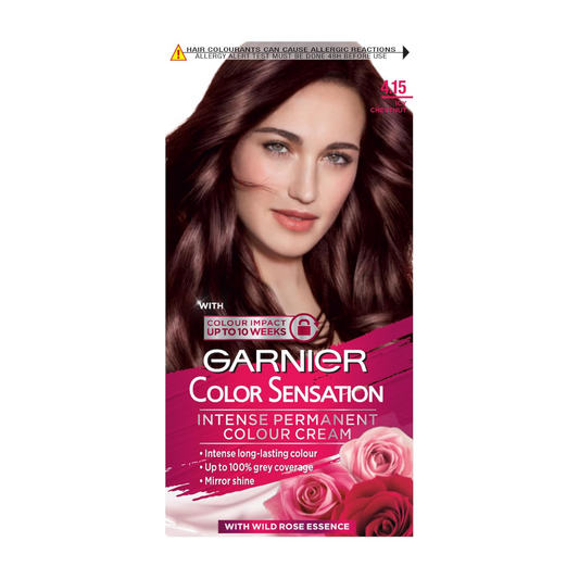 Garnier Color Sensation 4.15 Icy Chestnut Permanent Color Cream | Daily Supplies