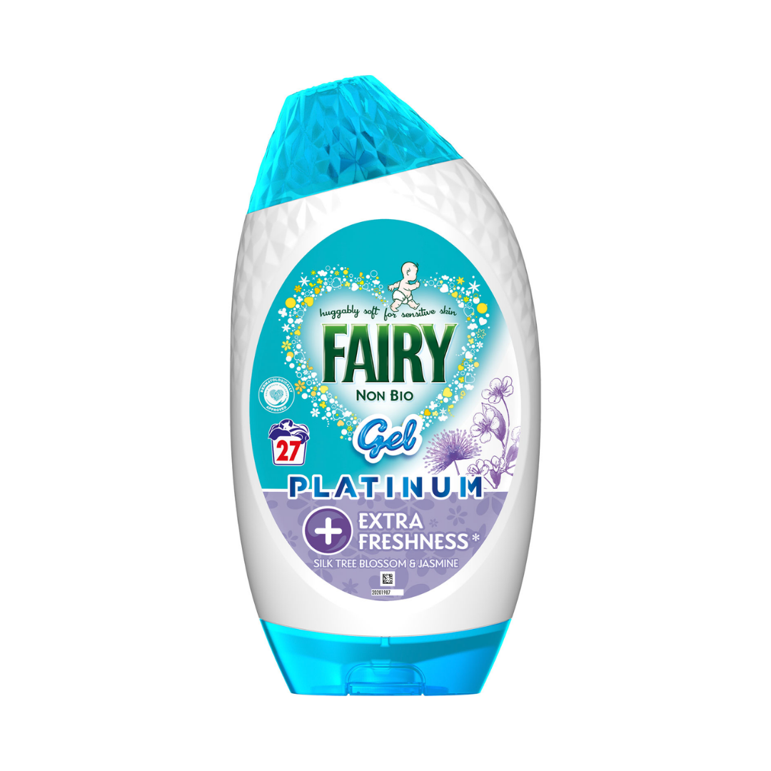 Fairy Platinum Non-Bio Silk Tree Blossom & Jasmine Gel 27 Washes | Daily Supplies