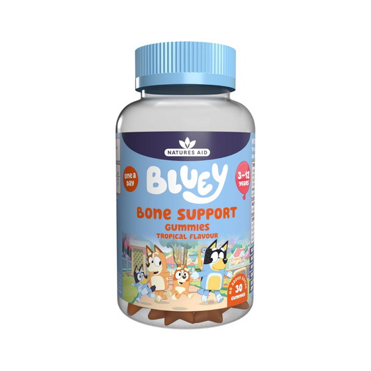 Bluey Kids Bone Support Gummies Vegan & Gluten-Free for Children 30 Gummies | Daily Supplies