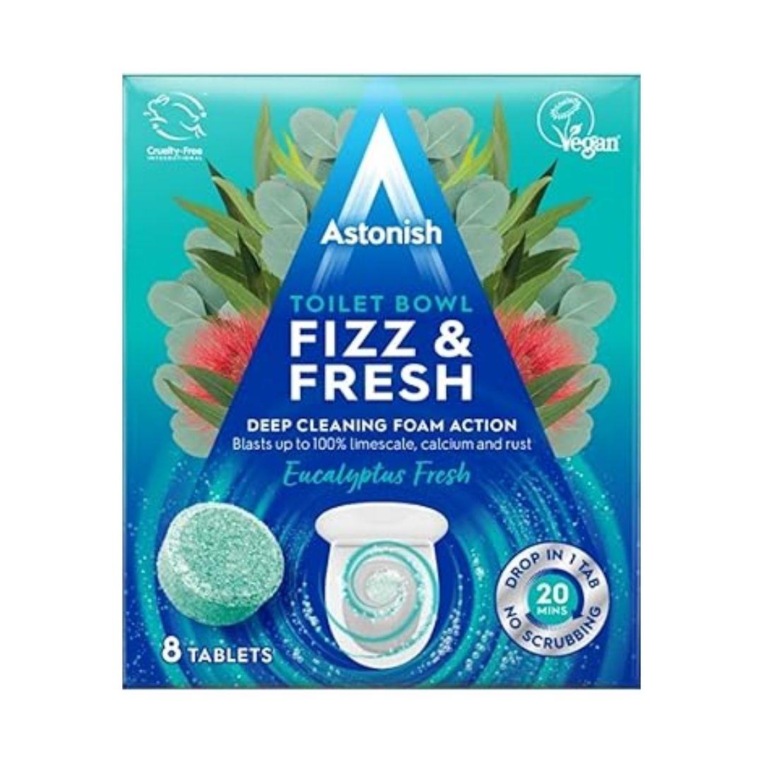 Astonish Fizz & Fresh Toilet Bowl Tablets Eucalyptus Fresh 8 Tablets | Daily Supplies