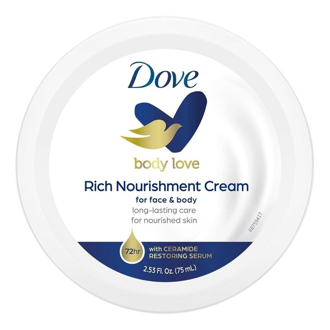 Dove Rich Nourishment Body Cream Intensive Moisturizing Care 75ml | Daily Supplies