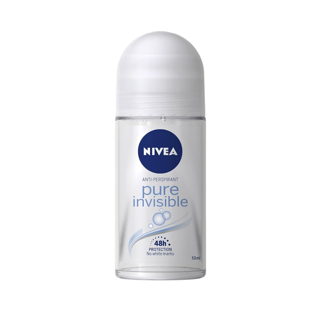 NIVEA Pure Invisible Women Roll‑On Antiperspirant Deodorant 50 ML | Daily Supplies