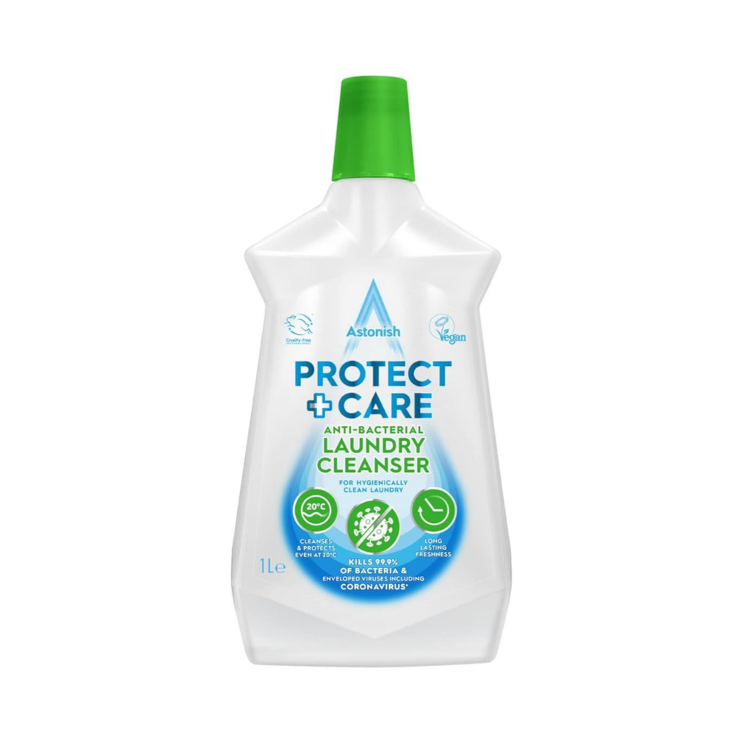 Astonish Protect & Care Anti-Bacterial Laundry Cleanser Liquid 1L | Daily Supplies