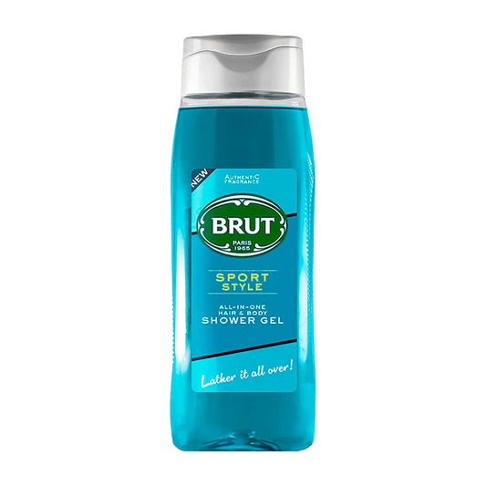 Brut Sport Style Hair & Body Shower Gel for Men 500ml | Daily Supplies