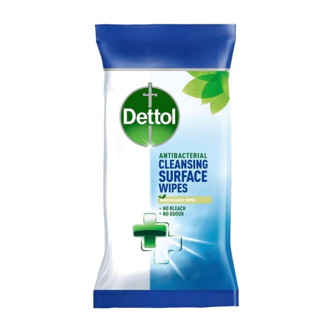 Dettol Antibacterial Surface Cleansing Wipes 50 Wipes Pack | Daily Supplies