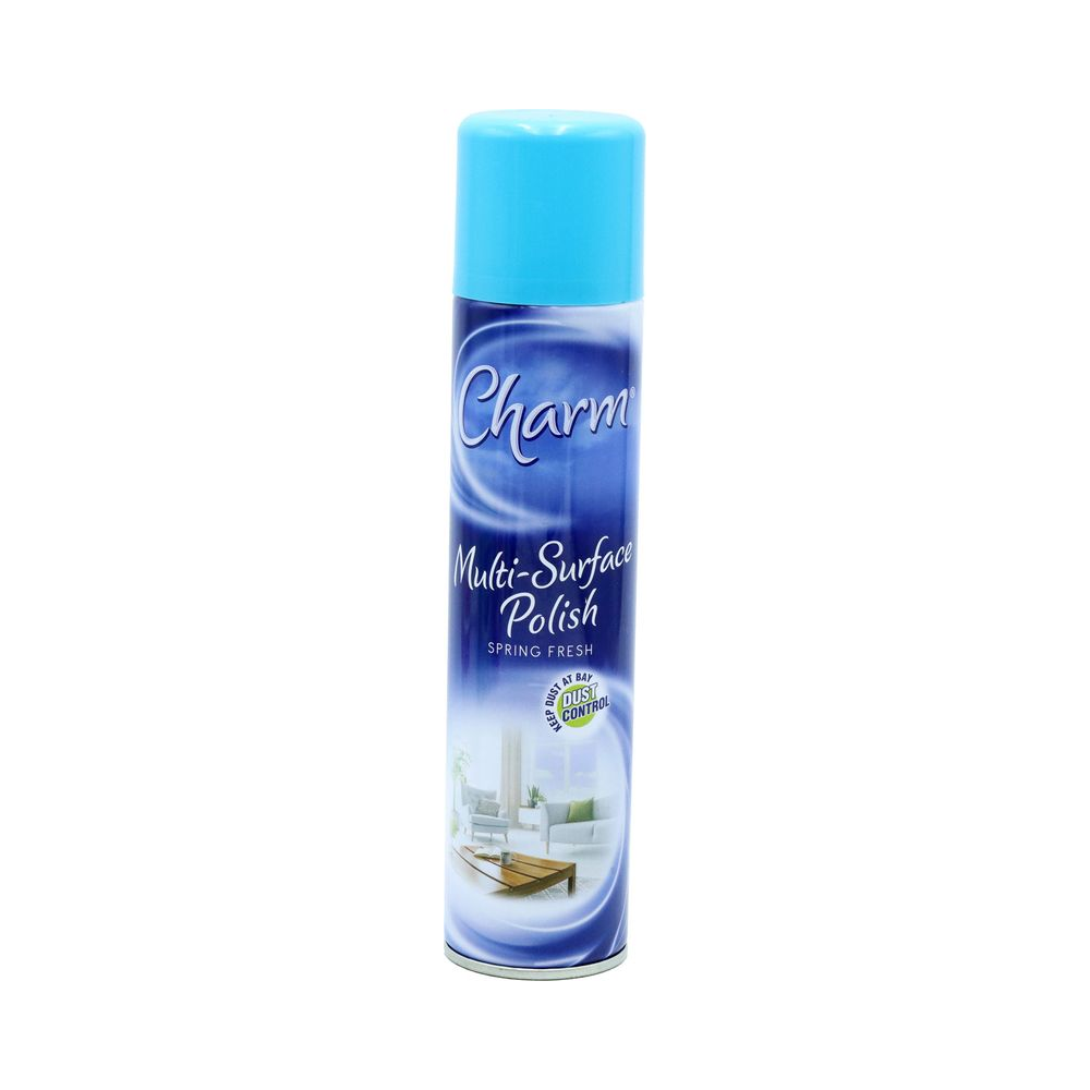 Charm Multi-Surface Polish Spring Fresh Cleans and Shines 330ml | Daily Supplies