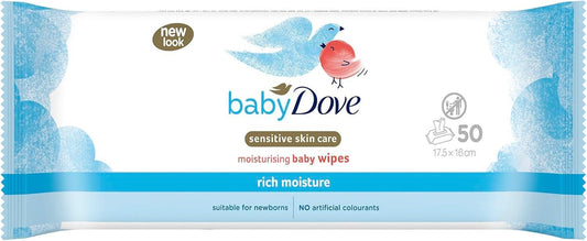 Dove Baby Rich Moisture Moisturising Baby Wipes 50's | Daily Supplies