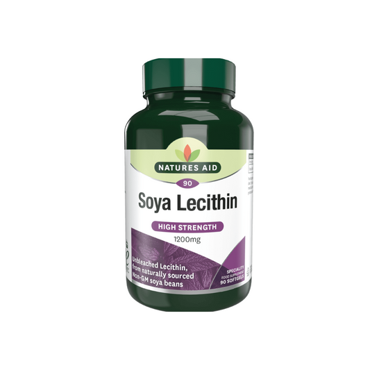 Natures Aid Soya Lecithin High Strength 1200mg 90 Softgels | Daily Supplies