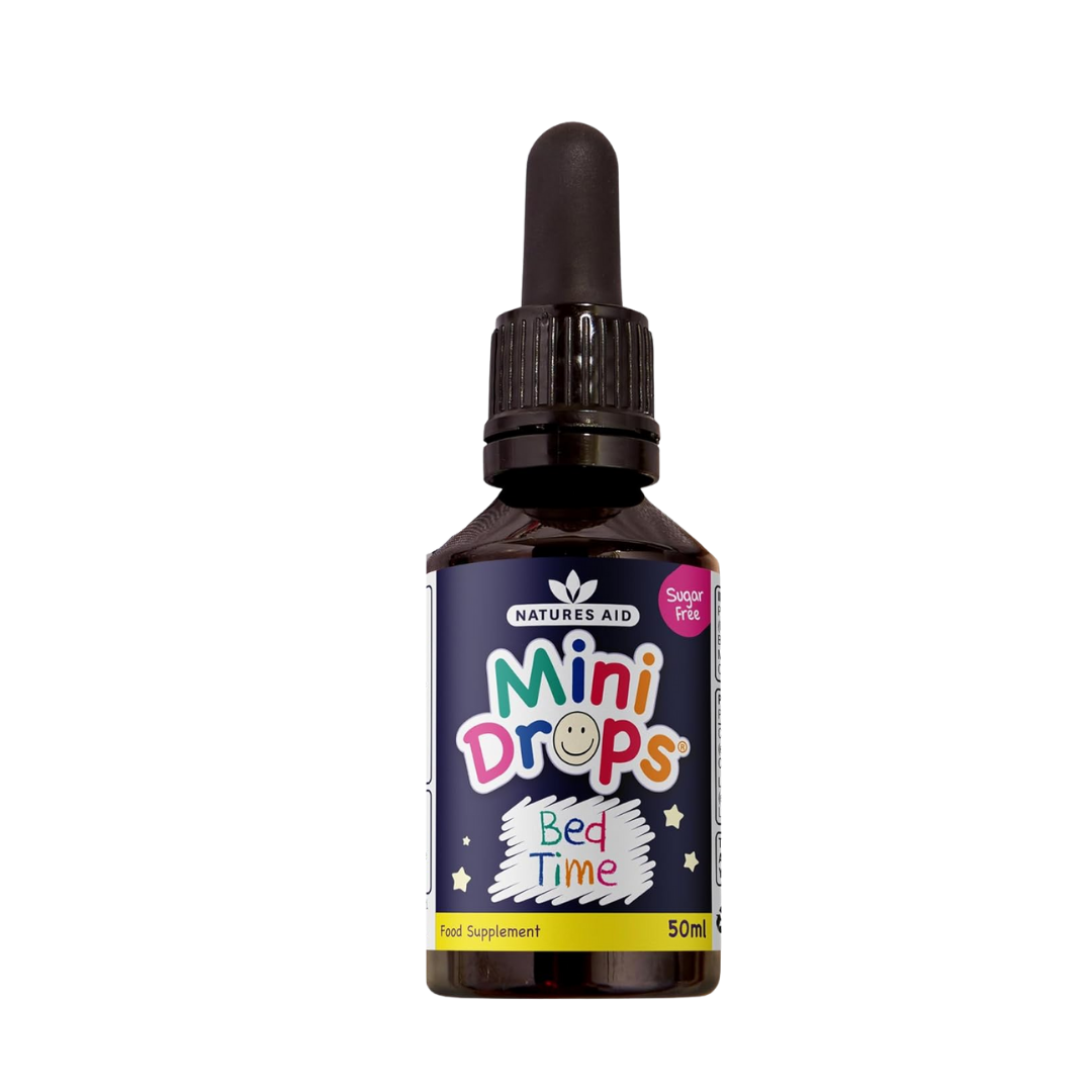 Natures Aid Bedtime Chamomile & Lemon Balm Mini Drops for Kids 50ml | Daily Supplies