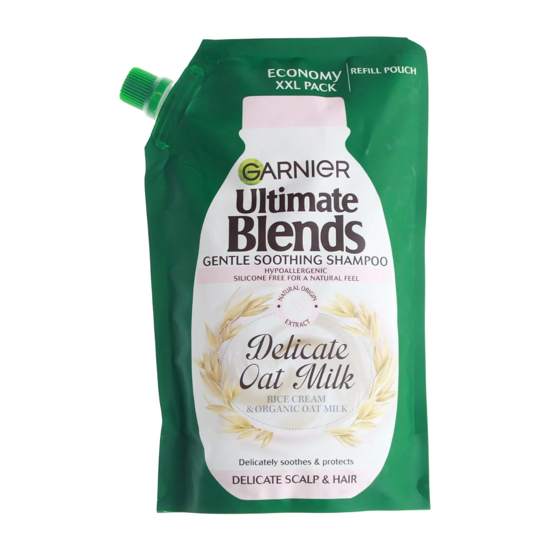 Garnier Ultimate Blends Delicate Oat Milk Shampoo Refill 500ml | Daily Supplies