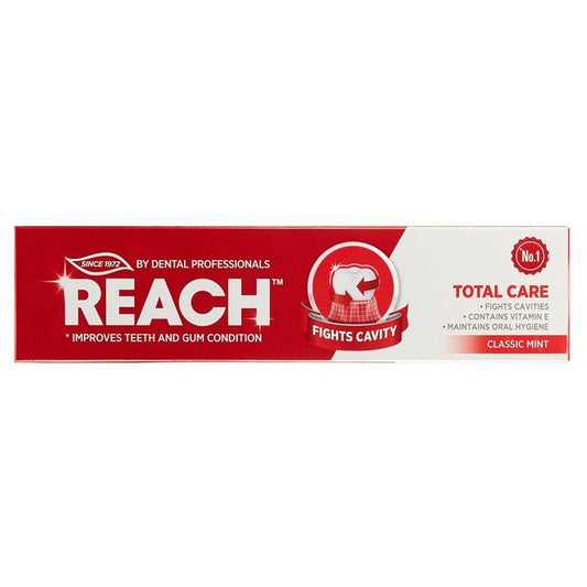 Reach Total Care Toothpaste Classic Mint Fights Cavities & Plaque 150g | Daily Supplies