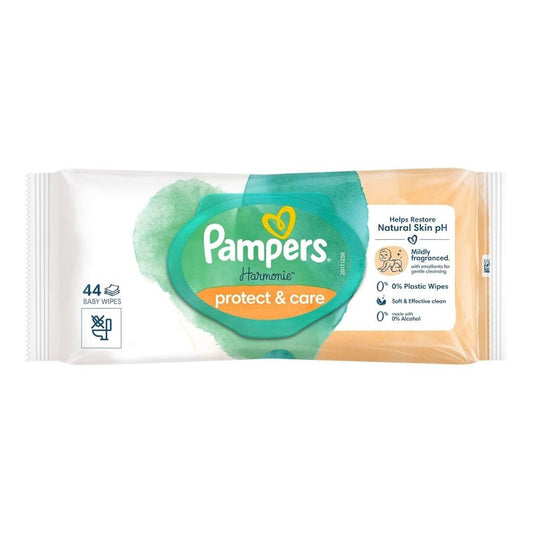 Pampers Harmonie Protect & Care Baby Wipes 44s | Daily Supplies