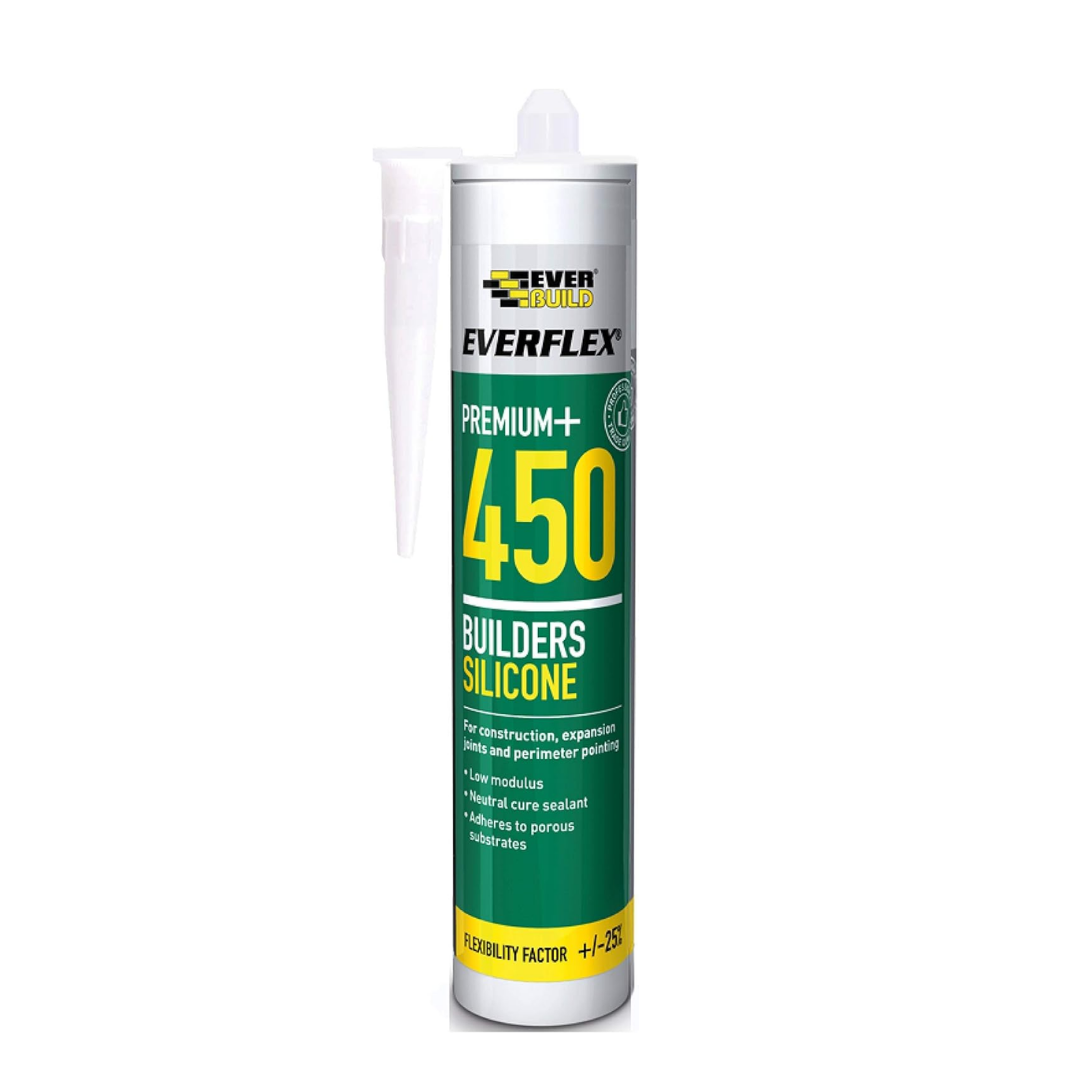 Everbuild Everflex 450 Premium+ Builders Silicone Sealant Black 300ml | Daily Supplies