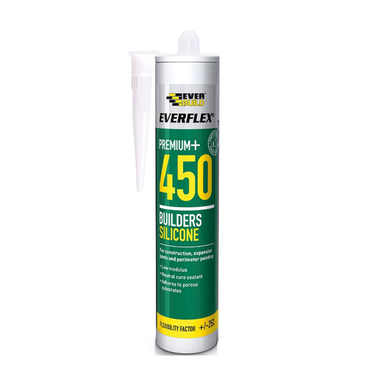 Everbuild Everflex 450 Premium+ Builders Silicone Sealant Black 300ml | Daily Supplies
