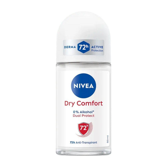 Nivea Dry Comfort Antiperspirant Women's Roll on 50 ML | Daily Supplies