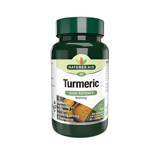 Natures Aid Turmeric High Potency for Immune Boost 30 Tablets | Daily Supplies