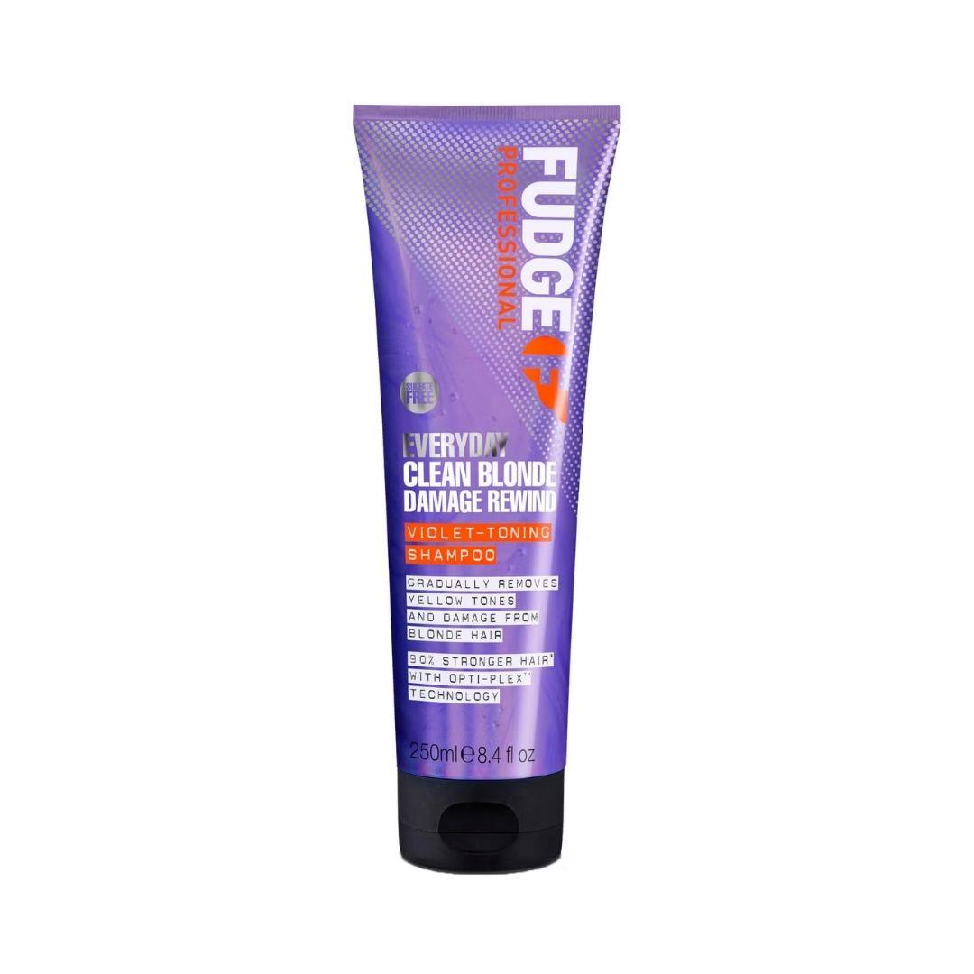 Fudge Everyday Clean Blonde Damage Rewind Voilet Toning Shampoo 250ml | Daily Supplies