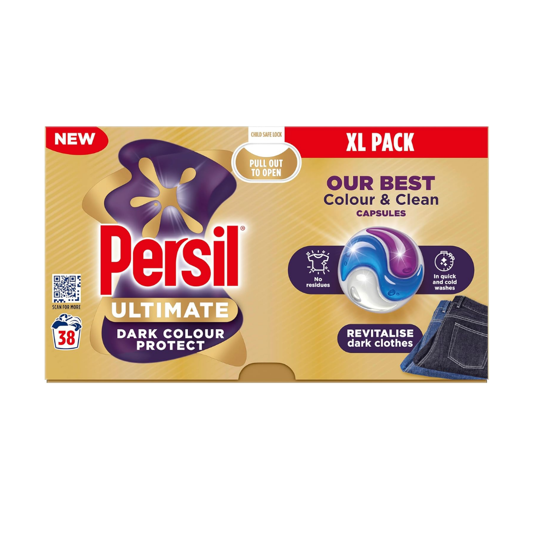 Persil Ultimate Dark Colour Protect Washing Capsules 38 Washes | Daily Supplies